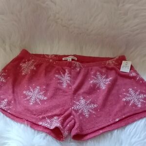 Grayson Threads Red and White High Waist Shorts